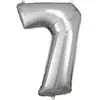 ballon aluminium chiffre 7 88cm argent - amscan 9906292