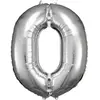 ballon aluminium chiffre 0 88cm argent - 9906285 AMSCAN