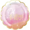 Assiette en papier Oh Baby Girl (Lot de 8)