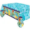 amscan Nappe en plastique - NO NAME - Pokémon - 180x120 cm - Blanc - Lavable