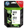 Pack De 2 Cartouches D'encre Hp 303 Noir + 3 Couleurs Authentiques Hp