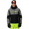 Veste à capuche Spyder Titan gris noir jaune - M