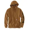 Sweatshirt CARHARTT Sleeve Logo Hooded Marron T.XXL - K288-BRN-XXL