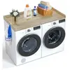 VEVOR Comptoir en bois pour lave-linge et sèche-linge 137 x 70 cm coul...
