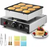 VEVOR Appareil à Pancake Poffertjes Dorayaki 9PCs 76 mm Crêpière Antia...