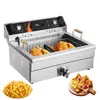 VEVOR Friteuse à bain d'huile électrique commerciale avec panier 20 L ...