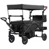 VEVOR Chariot Pliable pour 2 Enfants Poussette Transport 25 kg avec Au...