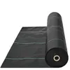 VEVOR Toile de Paillage Anti-Mauvaises Herbes 4x18,3 m Géotextile Tissé Anti Repousse Herbe Sous Gravier 170 g/m² Toile PP Perméable Résistant à Déchirure pour Aménagement Paysager, Couvre-sol, Noir