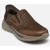 Skechers pour des Hommes Baskets Slade Cooper à Enfiler et Coupe décontractée, Marron, 43 EU