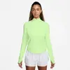 Nike Swift Half-Zip Maillot de course Femmes - jaune lemon, Taille L