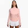 Nike Swift Half-Zip Maillot de course Femmes - rosé, Taille XL