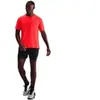 Nike Miler Homme - T-Shirts, Rouge - Taille L - Poly Jersey