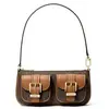 Michael Kors SM Conv POUCHETTE, Hand Bag Women, BRN/Acorn, Taille Unique