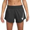 Nike Swoosh Short De Running Femmes - Noir, Taille M