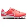 NIKE Jr. Tiempo Legend 10 Academy MG Sneaker, Hot Lava/White, 36.5 EU
