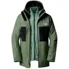 Veste à capuche The North Face Fourbarrel Triclimate vert noir - L