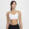 Nike Bra W NK DF Indy LGT SPT Bra, White/Stone Mauve, FD1062-100, L