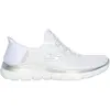 Chaussures Skechers Summits Diamond Dream Slip-ins blanc argent femme - 40