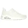 Skechers Femme Tres-AIR UNO GLIT-Airy, Maille thermofusible à Paillettes Blanches, 36 EU