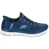 Skechers Femme Summits Classy Night Basket, Bleu Marine, 37 EU