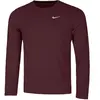 Nike Dri-Fit Miler UV Maillot De Course Hommes - Rouge Vin, Taille XL
