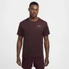 Nike Dri-Fit Miler Maillot De Course Hommes - Rouge Foncé, Taille S
