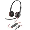 HP Poly Blackwire 3220 Stereo USB-C Headset +USB-C/A Adapter