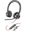 HP Micro-casque Poly Blackwire 8225 Stéréo MS Teams, Noir - USB, USB-C