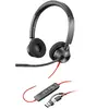 Micro-casque Poly Blackwire 3320 stéréo Teams, Noir - USB