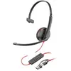 Casque monaural USB-C Poly Blackwire 3210 + adaptateur USB-C/A