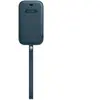 Housse en cuir Apple avec MagSafe pour iPhone 12 mini Bleu baltique