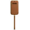 Housse en cuir Apple avec MagSafe pour iPhone 12 Pro Max Marron havane
