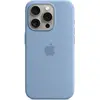 Apple Coque en silicone avec MagSafe pour iPhone 15 Pro Bleu d'hiver