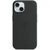 Apple - Coque pour iPhone 15 - silicone - noir - avec MagSafe