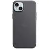 Apple - Coque pour iPhone 15 Plus - tissage fin - noire - avec MagSafe