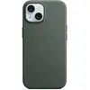 Apple Coque en tissage fin avec MagSafe pour iPhone 15 Chêne vert