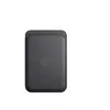 Apple Porte-cartes en tissage fin avec MagSafe pour Apple iPhone - Noir