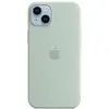 Apple Coque en silicone avec MagSafe pour iPhone 14 Plus - Bleu cactus