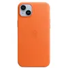 Apple Coque en Cuir avec MagSafe pour iPhone 14 Plus - Orange        