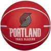 Wilson NBA Dribbler Portland Trailblazers Bastketball Micro, Red White ONE