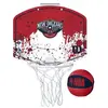 Wilson NBA Team Mini Hoop New Orleans Pelicans, Silver ONE