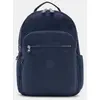 Kipling Sac À Dos Seoul Blue Bleu 2 Grand Femme 100% Polyamide