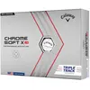 Callaway Chrome Soft X Ls Triple Rail Balles de Golf Mixte, Blanc, L