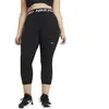 Nike Femme W Np 365 Tight Crop Leggings, Black/White, L EU