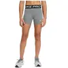 Nike Fille Np Df 3in Short UPPER THIGH LENGTH TIGHT, Carbon Heather/White, 12-13 Ans EU
