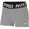 Nike Fille NP DF 3in Short Upper Thigh Length Tight, Carbon Heather/White, 14-15 Ans EU