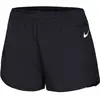 Nike W NK Tempo Luxe Short 3IN, Black/Black/Reflective Silv, L Women's