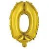 Amscan Ballon Aluminium 40 cm : Chiffre 0 - Doré