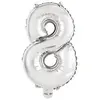 Amscan Ballon Aluminium 40 cm :  Chiffre 8 - Argent