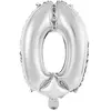 Amscan Ballon Aluminium 40 cm :  Chiffre 0 - Argent